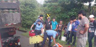 Foto: Accidente en Río Blanco deja un herido/TN8
