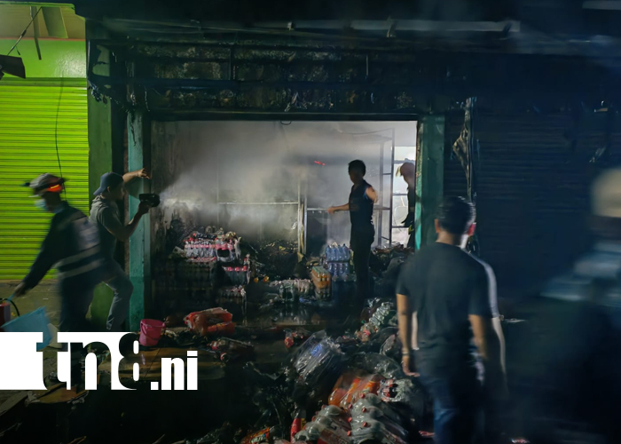 Foto: Bodega en Boaco queda reducida a cenizas tras incendio/TN8