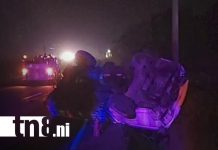 Foto: Accidente nocturno en Jinotepe deja 3 personas lesionadas/TN8