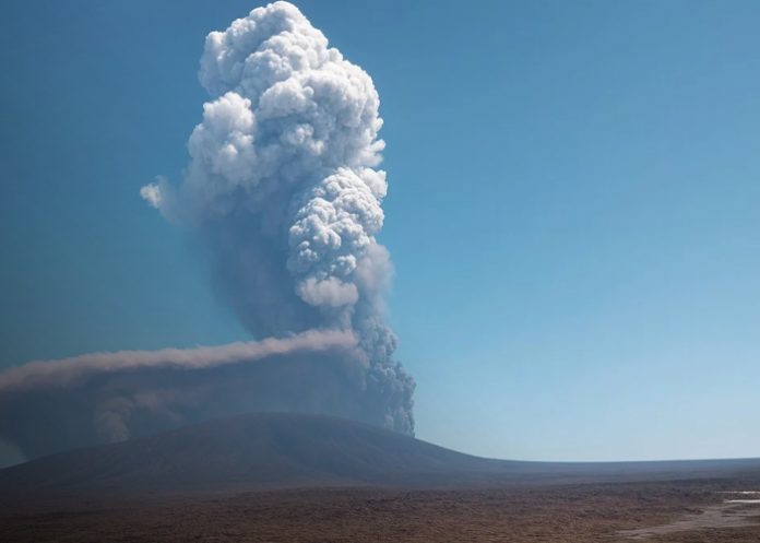 Foto: Histórica erupción en Etiopía /cortesía