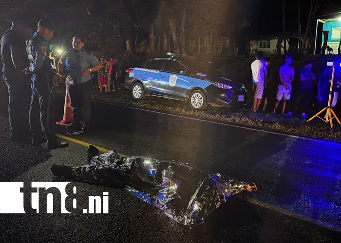 Foto: Hombre pierde la vida y conductor escapa sin mirar atrás en Rivas/TN8