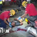 Supuesto delincuente resulta lesionado al caer de su motocicleta mientras huía en Managua Foto: Delincuente queda lesionado en pleno Managua/TN8