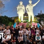 Foto: Diana, ofrendas y fervor en homenaje a Carlos Fonseca Amador / TN8