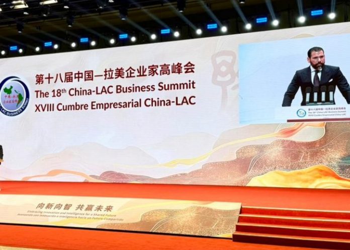 Foto: Palabras de Laureano Ortega Murillo en la Cumbre Empresarial China-América Latina y el Caribe 2025 /TN8