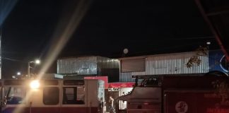 Foto: Incendio en Ciudad Sandino destruye cuatro tramos del Mercadito/TN8