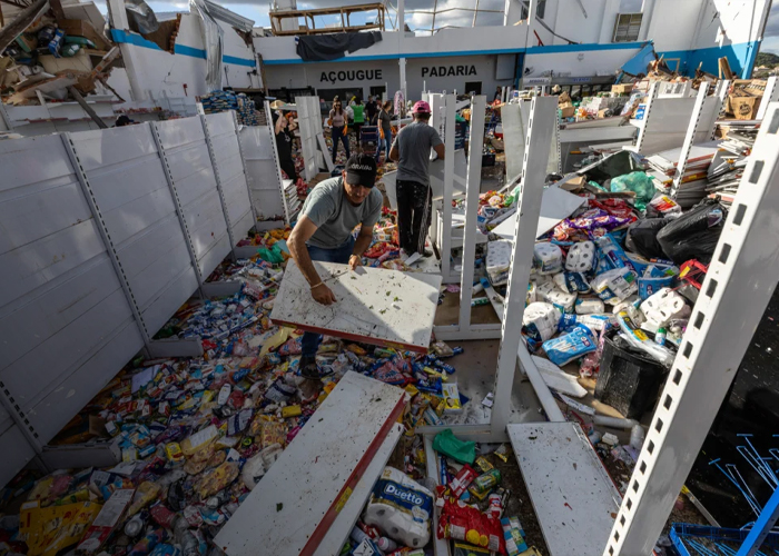 Foto: Tornado en Brasil /cortesía