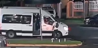 Foto: Brutal ataque en microbús interlocal Diriamba - Carazo /TN8