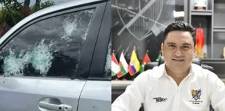 Foto:Caravana del gobernador de Colombia repelió ataque armado/Cortesía