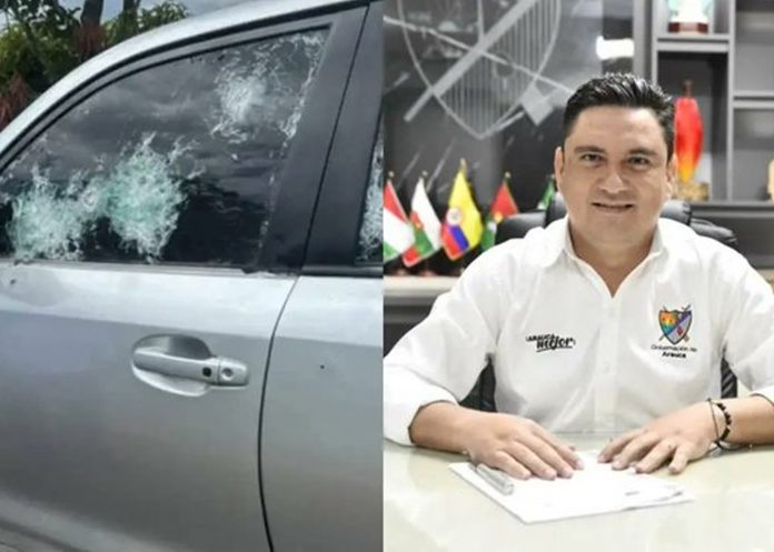Foto:Caravana del gobernador de Colombia repelió ataque armado/Cortesía
