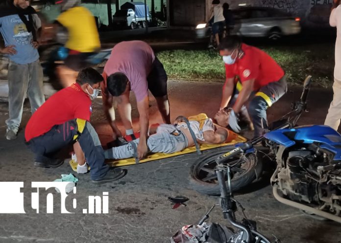 Foto: Violento choque en ENABAS deja dos motociclistas gravemente lesionados/TN8