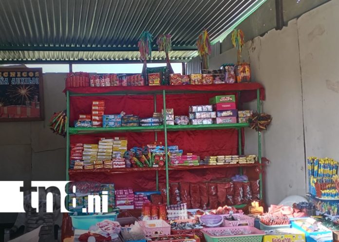Foto: Todo listo en Nandaime para la venta de pólvora en fiestas de fin de año/TN8