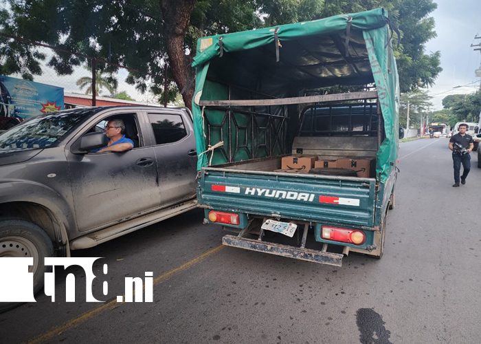 Foto: Irrespeto a señal de alto provoca accidente en Managua y deja a una persona lesionada/TN8