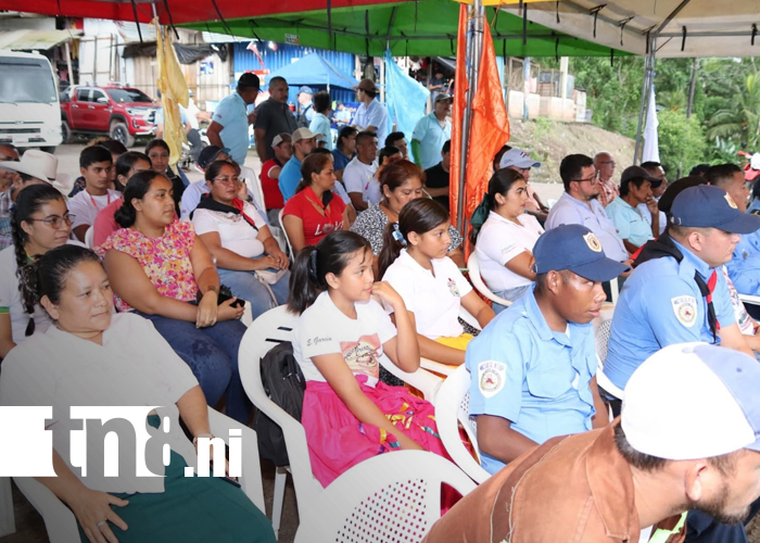 Foto: Productores celebran mejoras en la Unidad Policial de Ubú Norte, Bocana de Paiwas/TN8