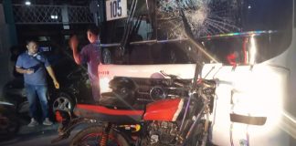 Foto: Motociclista fallece tras violento choque contra bus de la ruta 105 en el barrio San Judas/TN8