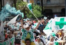 Foto: Paro nocional en Uruguay /cortesía