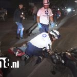 Estelí registra otro accidente: motociclista lesionado tras chocar contra taxi Foto: motociclista lesionado tras intentar adelantar taxi en Estelí/TN8