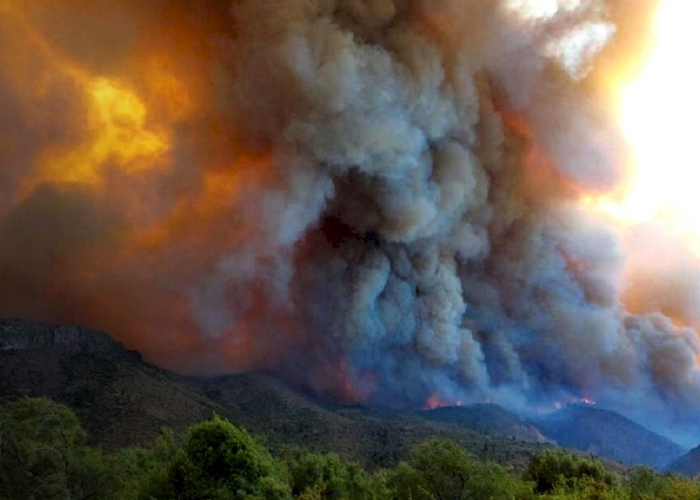 Foto: Incendio en Argentina /cortesía