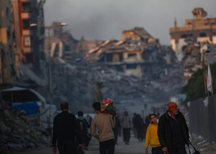 Foto: Otra noche de terror en Gaza /cortesía 