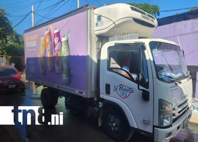 Foto: Delincuentes roban 12 mil córdobas a camión repartidor de La Perfecta en Managua/TN8