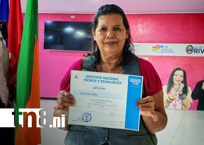 Foto: Escuela de oficios de Rivas empodera a jóvenes y adultos/TN8