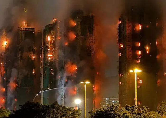 Foto: Incendio más mortal de la década estremece Hong Kong/ Cortesía