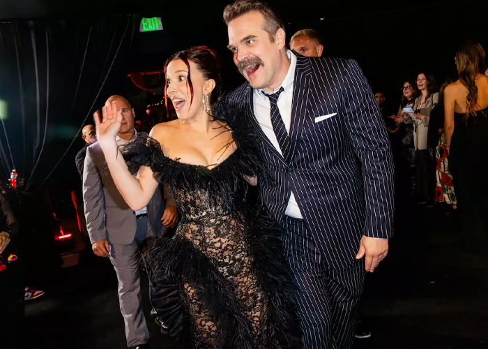 Foto: Millie Bobby Brown y David Harbour /cortesía 