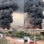 Foto: Voraz incendio consume una fábrica en Perú /Cortesía