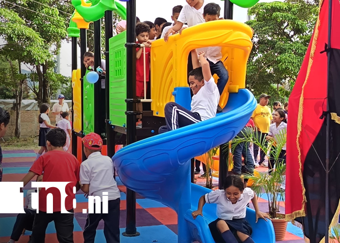 Foto: Ocotal entrega parque seguro para la niñez/TN8