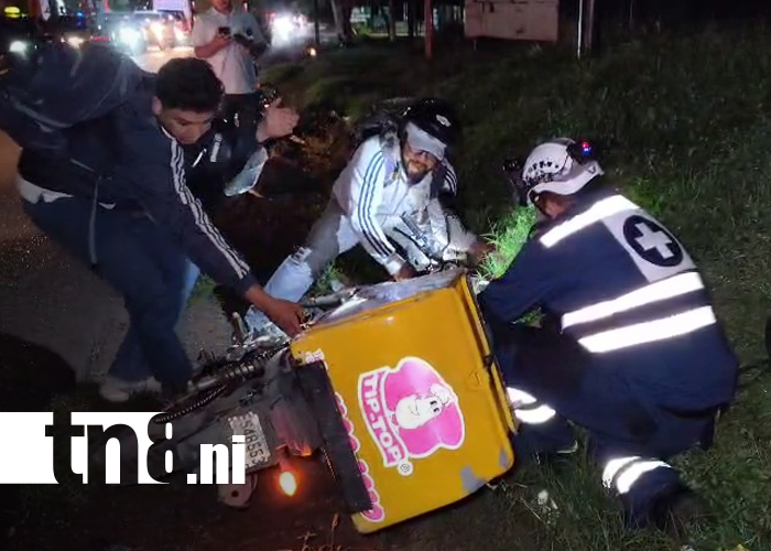 Foto: Delivery provoca accidente en Estelí/TN8