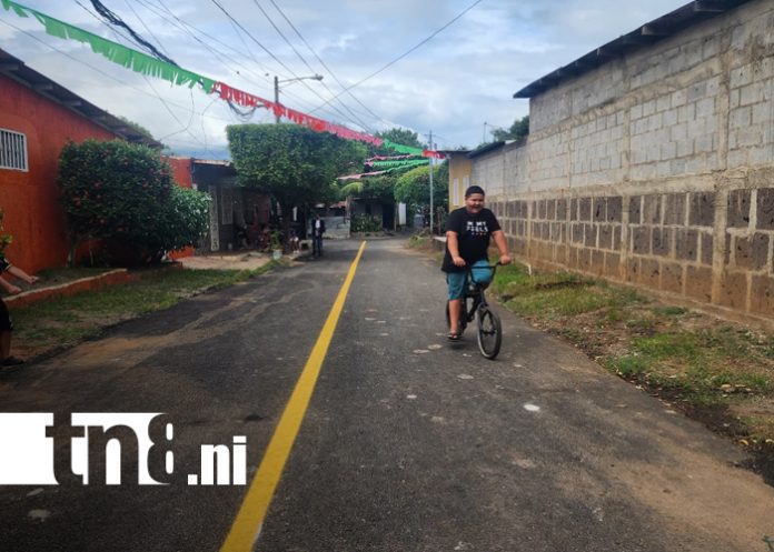 Foto: Nuevas calles y saneamiento mejoran calidad de vida en el barrio Domitila Lugo, Managua/TN8