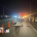 Foto: motociclista muere al chocar contra un carrito en plena vía en Tecolostote/TN8
