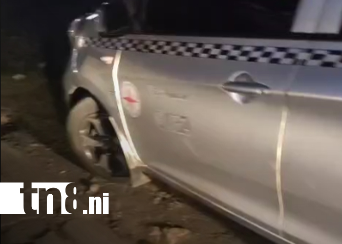 Foto: Robo frustrado en bus y taxi movilizan a la Policía en Managua/TN8