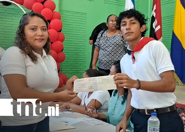 Foto: Jinotepe recibe bono presidencial /TN8