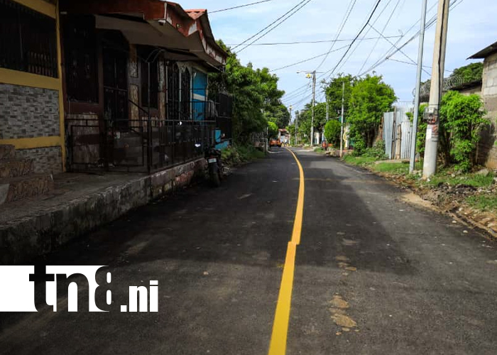 Foto: calle nueva para habitante de Villa Libertad en Managua/TN8