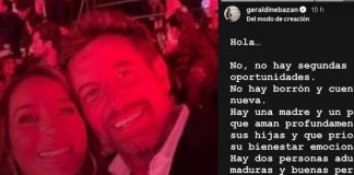 Foto: Geraldine Bazán aclara foto junto a Gabriel Soto /Cortesía