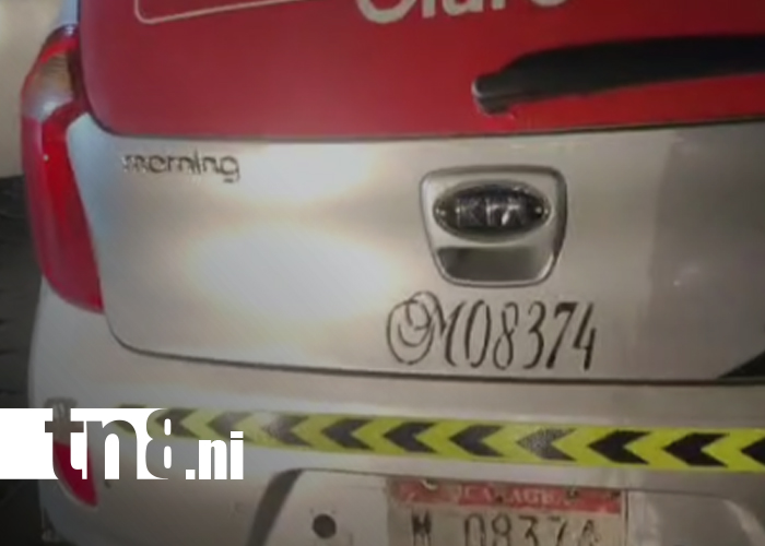 Foto: Robo frustrado en bus y taxi movilizan a la Policía en Managua/TN8