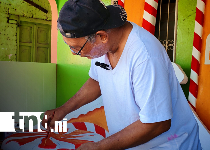 Foto: Fábrica de altares de la purísima y adornos navideños, abastecida de pedidos en Rivas/TN8