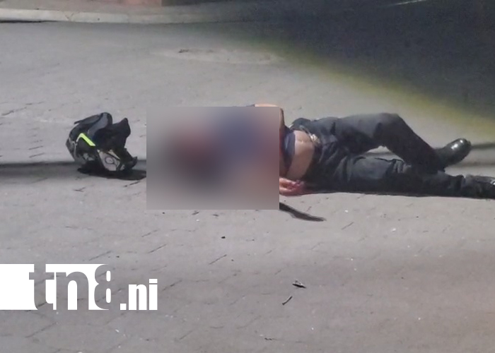 Foto: Motociclista ebrio choca contra patrulla policial en Estelí /TN8