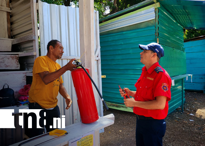Foto: Bomberos inspeccionan cada puesto autorizado en Rivas /TN8