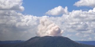 Foto: Explosión en cráter Santiago alerta a pobladores de Masaya y alrededores/TN8