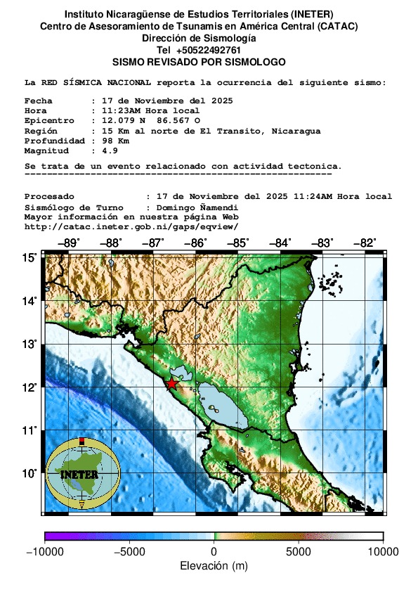 Foto: Sismo en Nicaragua