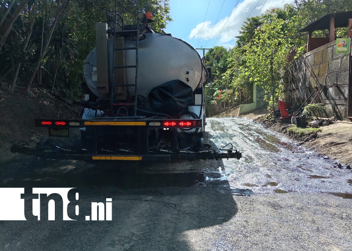 Foto: Managua transforma calles en la Comarca San Antonio Sur /TN8