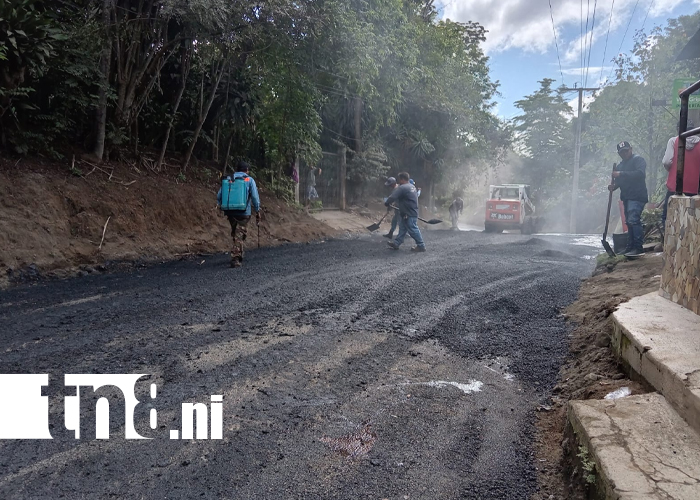 Foto: Managua transforma calles en la Comarca San Antonio Sur /TN8