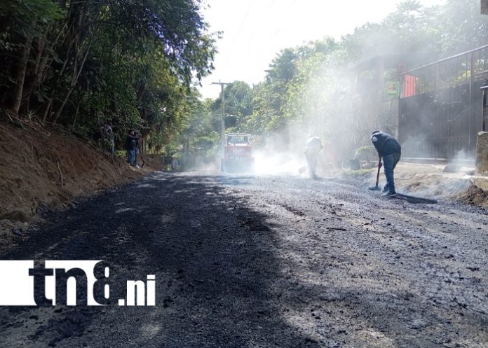 Foto: Managua transforma calles en la Comarca San Antonio Sur /TN8