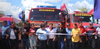 Foto: Bomberos en Alamikamba, Caribe Norte / TN8