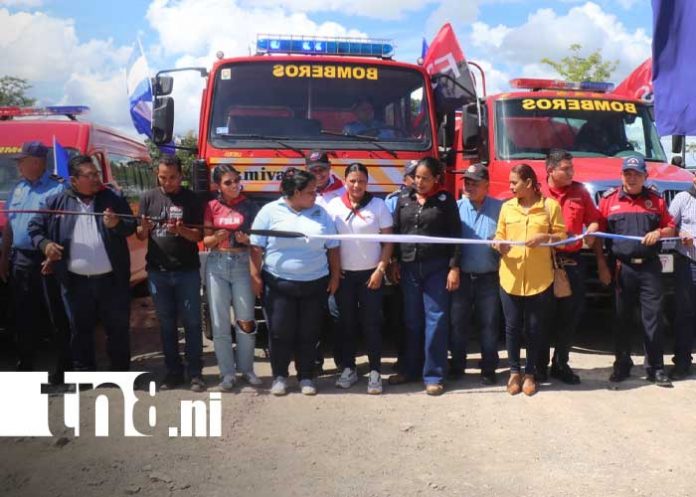 Foto: Bomberos en Alamikamba, Caribe Norte / TN8