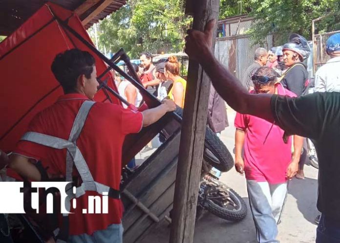 Foto: Accidente con caponera en Managua / TN8