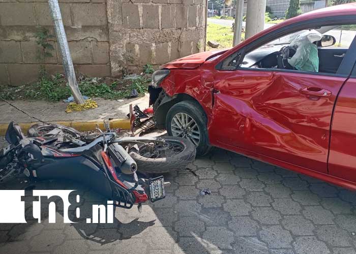 Foto: Fuerte accidente de tránsito en Ciudad Sandino / TN8