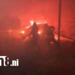 Foto: Incendio en autolavado de Jinotega / TN8