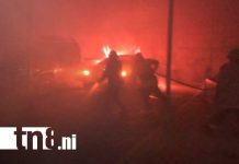 Incendio trágico en un autolavado y garaje de Jinotega cobra la vida de un hombre Foto: Incendio en autolavado de Jinotega / TN8